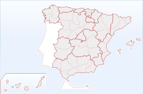 Mapa de Comunidades Autónomas